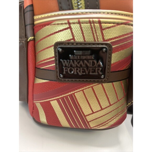 NWT Loungefly Marvel Black Panther Wakanda Forever Okoye Cosplay Mini Backpack - Picture 12 of 16